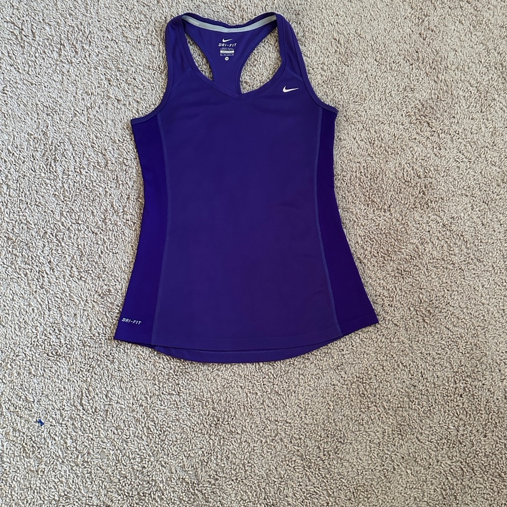 Nike Purple Racerback Dri-FIT Tank Top